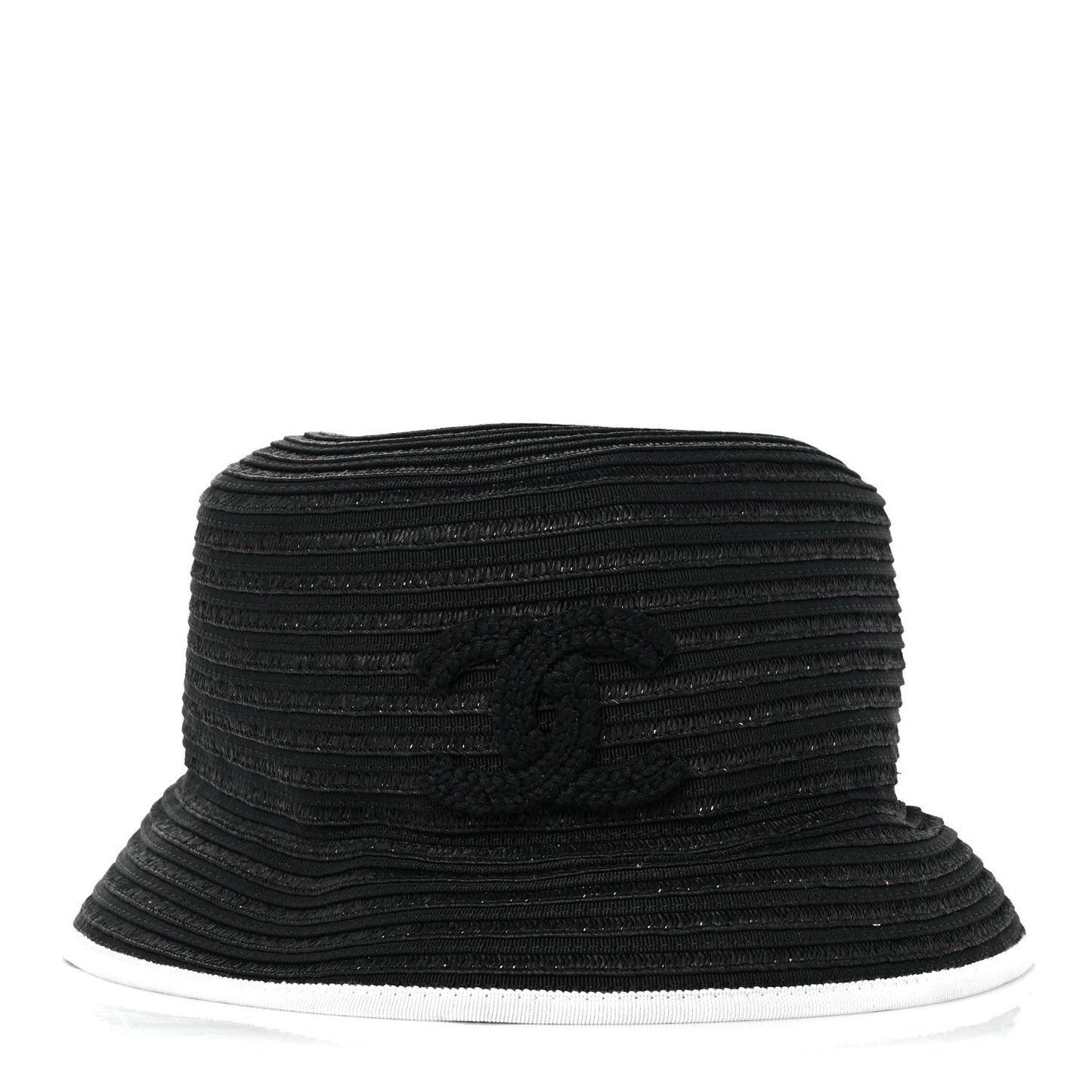 Cotton Viscose CC Bucket Hat L Black White