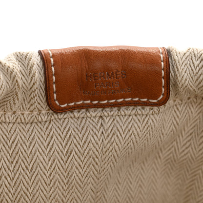 Hermes Canvas Barenia Fourbi 25 MM Pouch Naturel Fauve 6 of 11