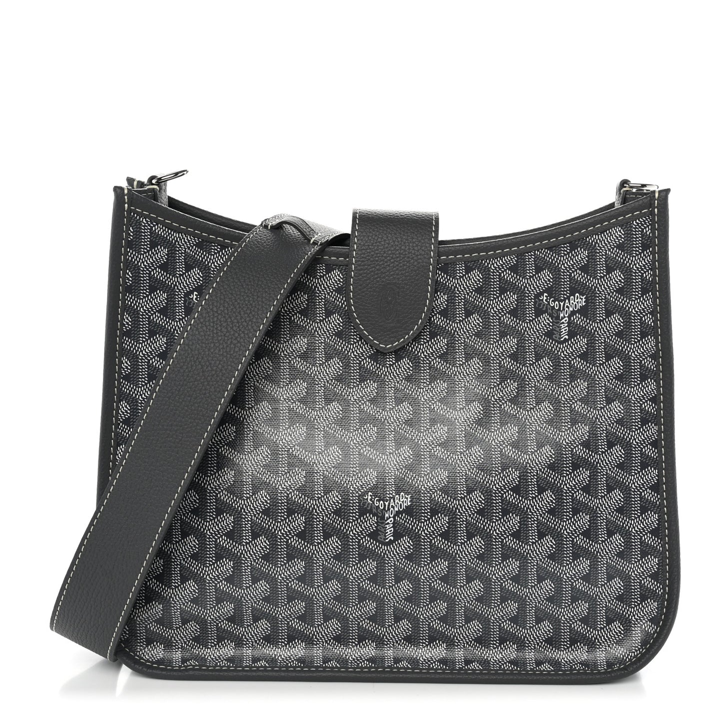 Goyardine Musette PM Bag Grey