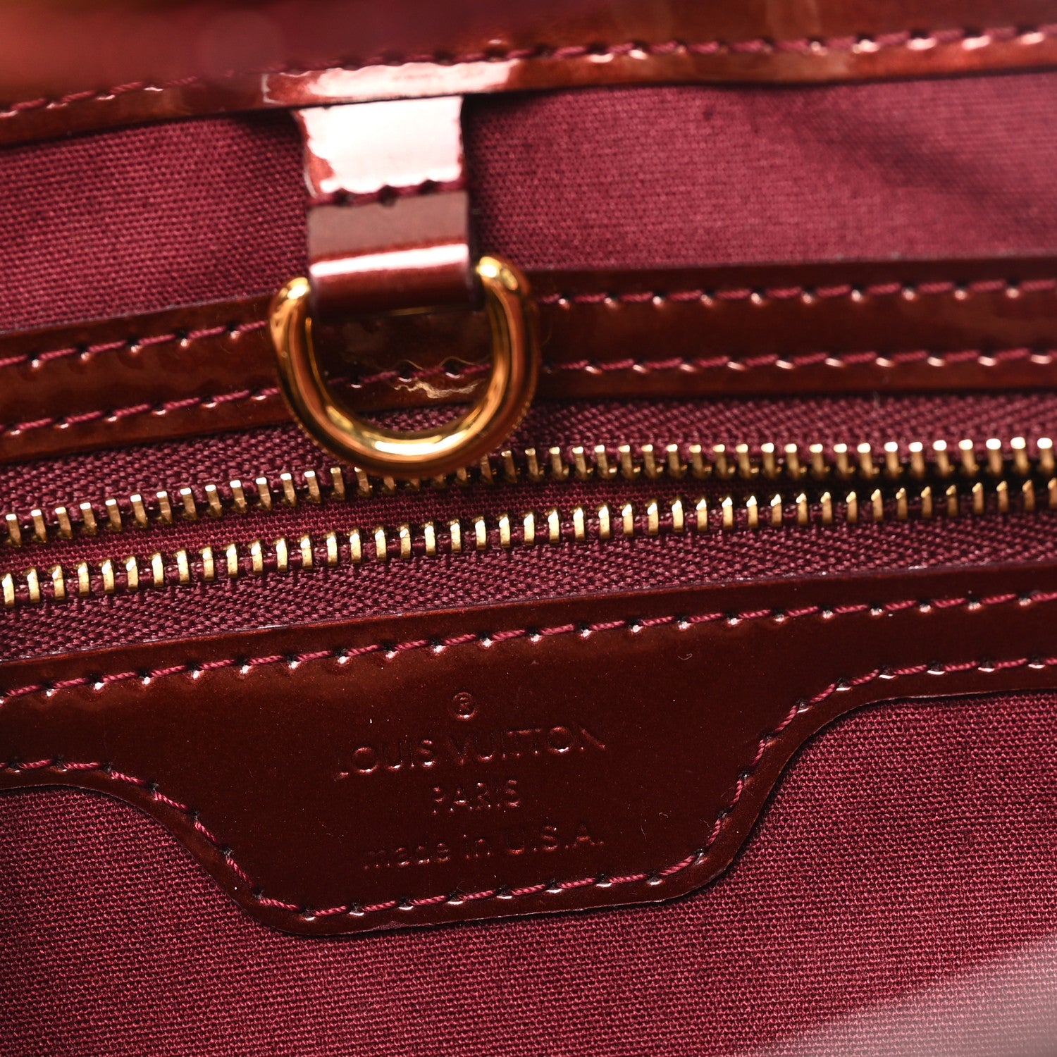 Louis Vuitton Vernis Wilshire PM Rouge Fauviste 6 of 9