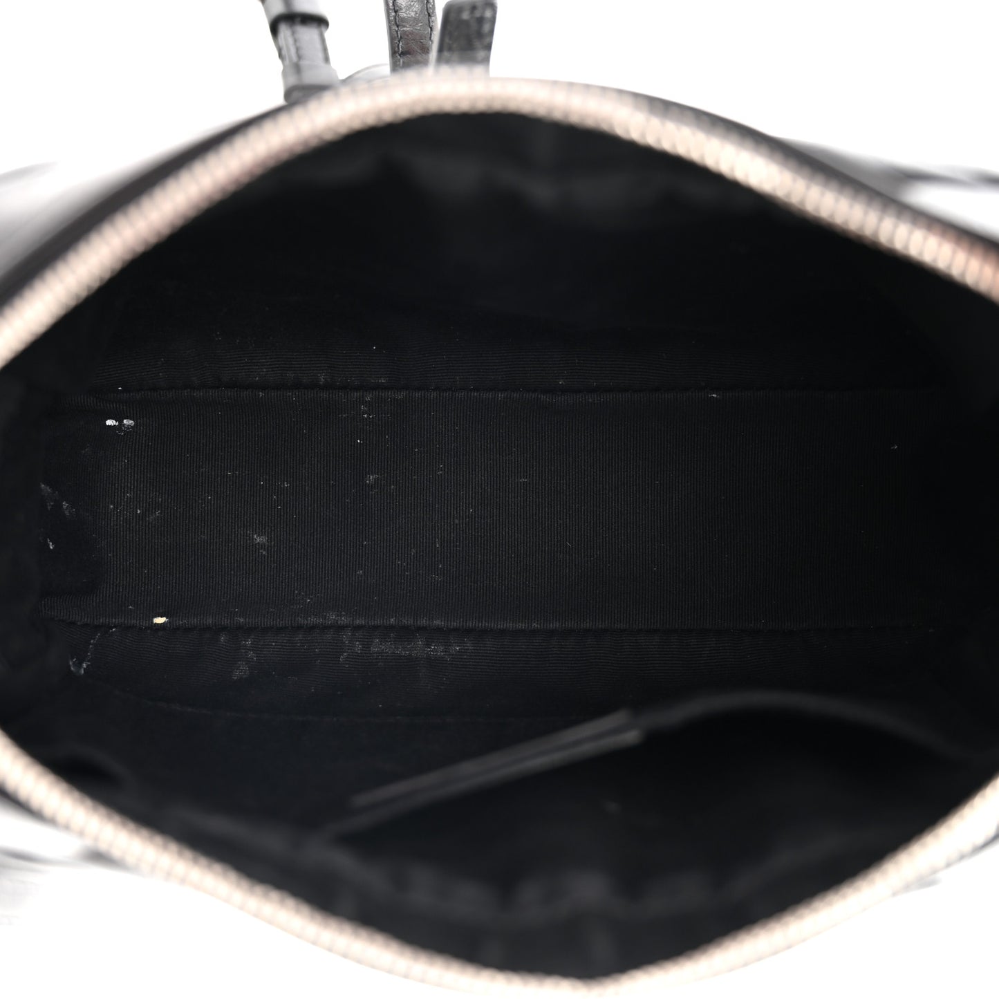 Cracked Shiny Calfskin Matelasse Monogram Lou Camera Bag Black