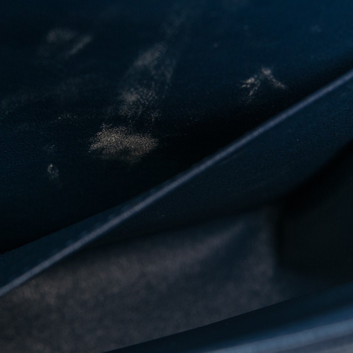 Chanel Caviar Chevron Quilted Maxi Double Flap Navy Blue 8 of 8