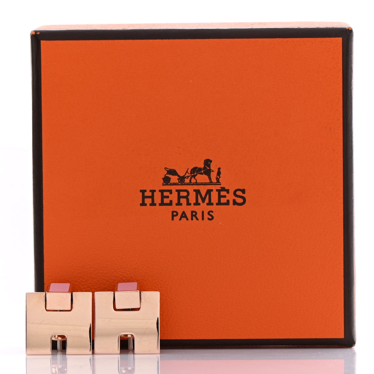 Rose Gold Lacquer Eileen Earrings Rose