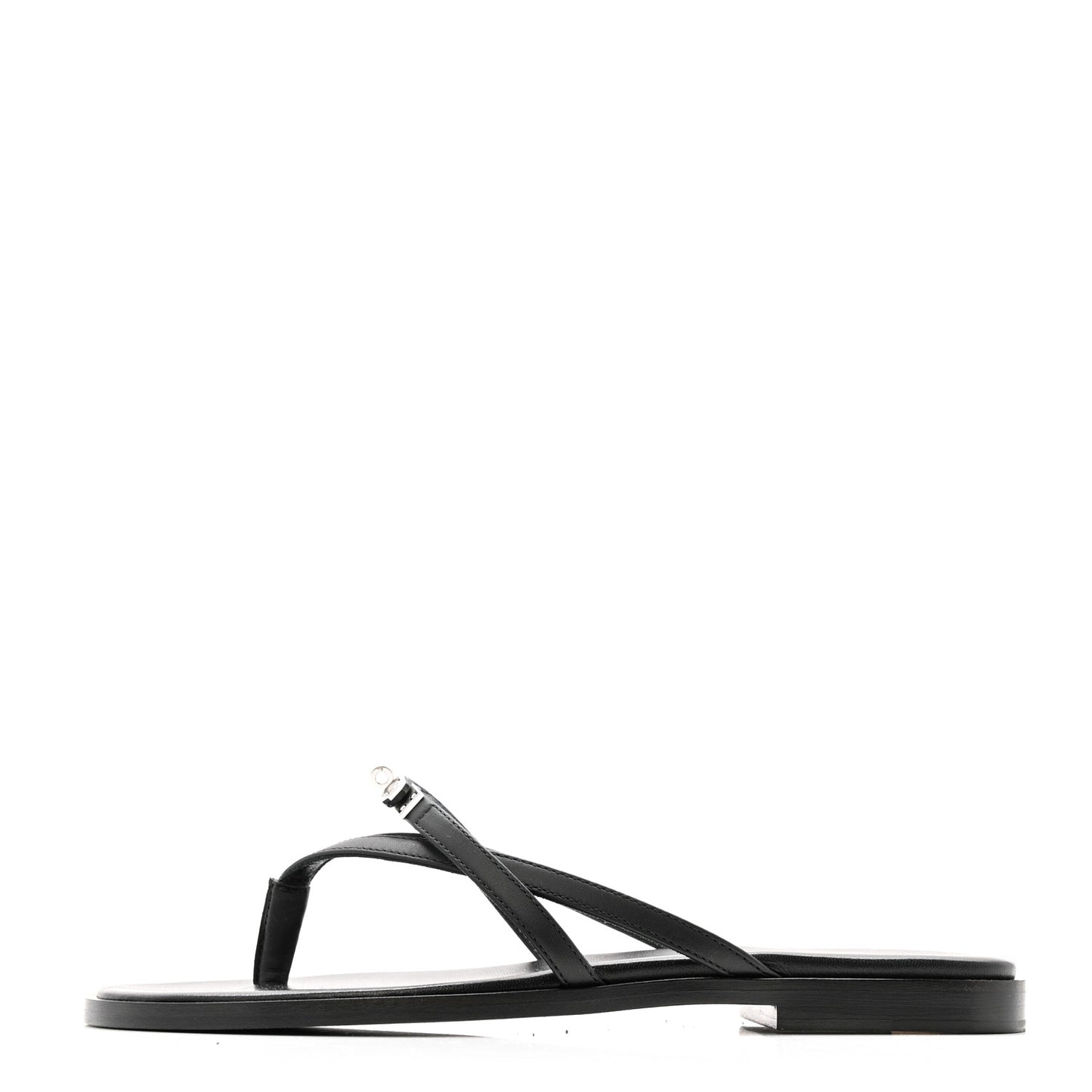 Calfskin Miss Sandals 36 Black