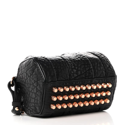 Alexander Wang Pebbled Lambskin Rockie Black Rose Gold Hardware 4 of 14