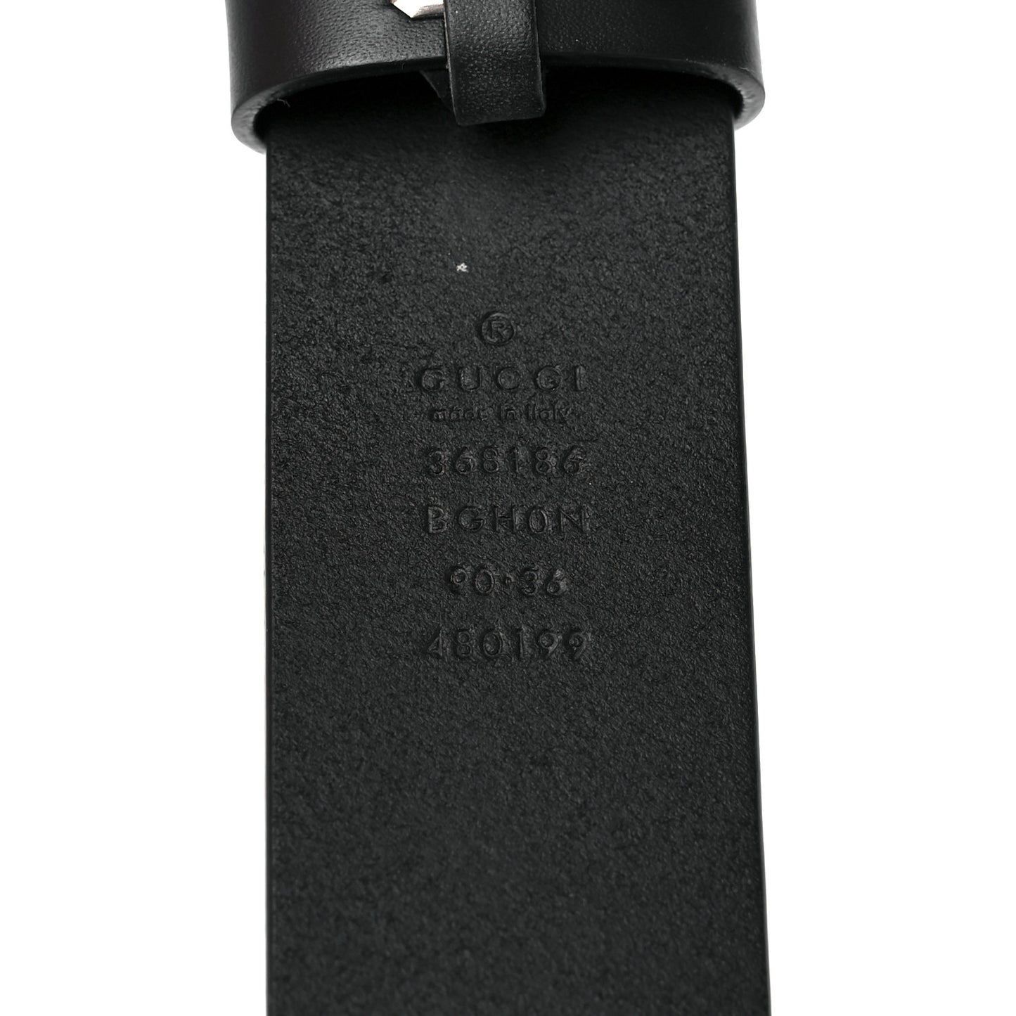 Selleria Calfskin Nickel Interlocking G 37mm Belt 90 36 Black