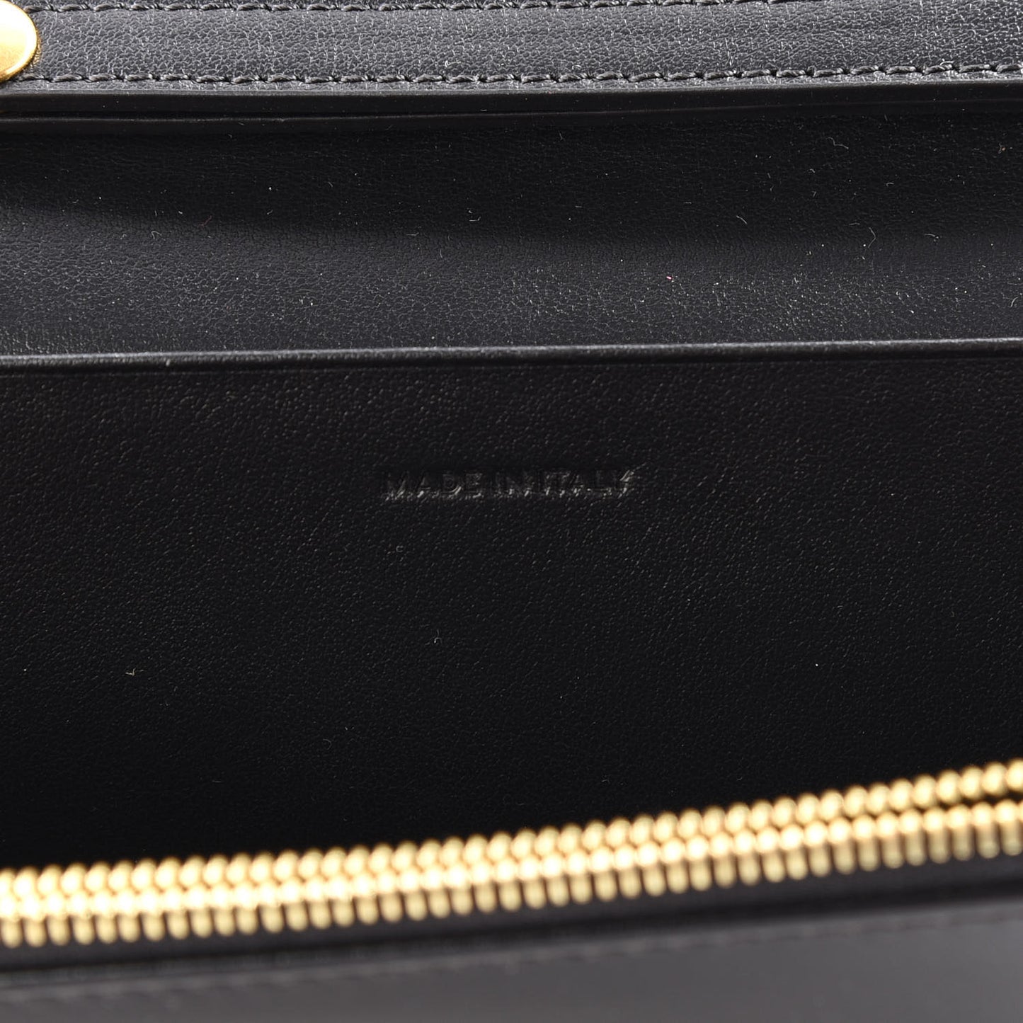 Calfskin C Wallet On Chain Bag Black
