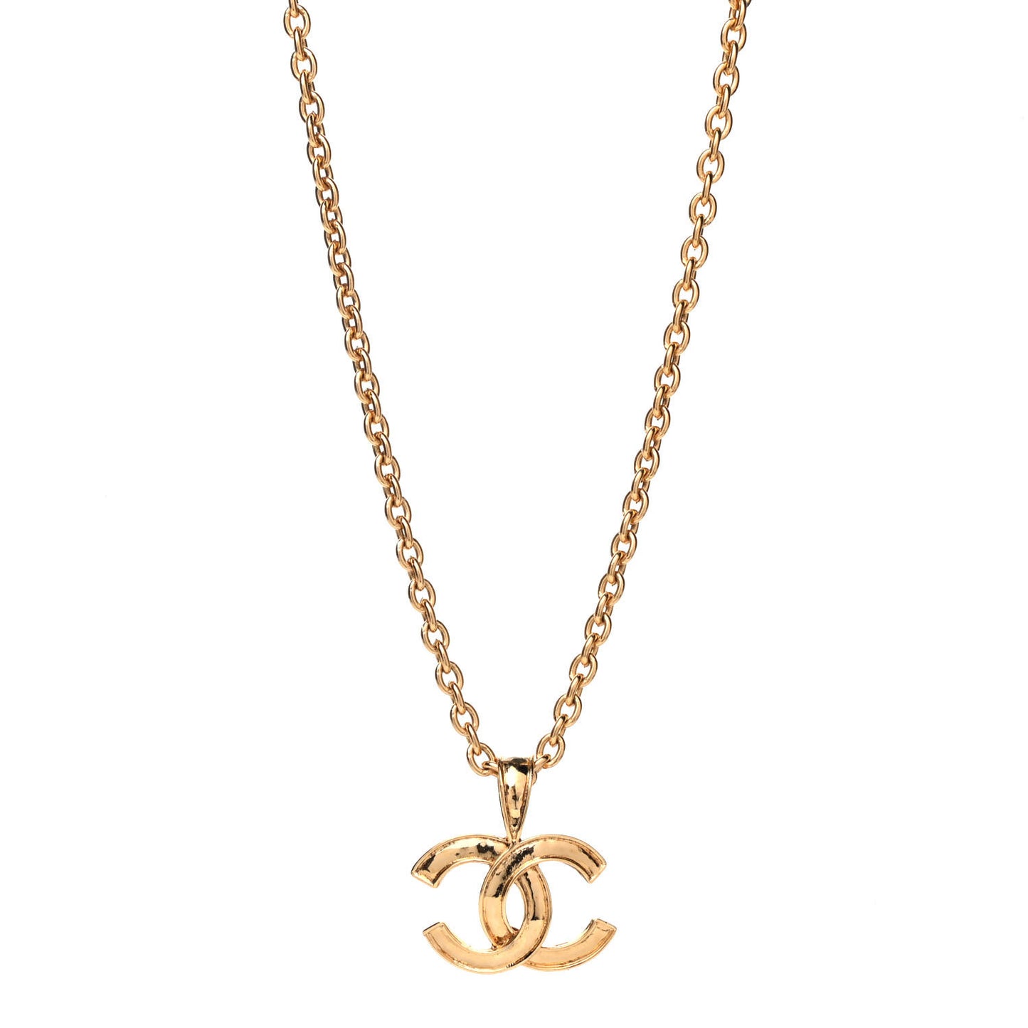 CC Pendant Necklace Gold