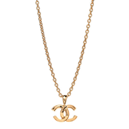 Chanel CC Pendant Necklace Gold 1 of 3
