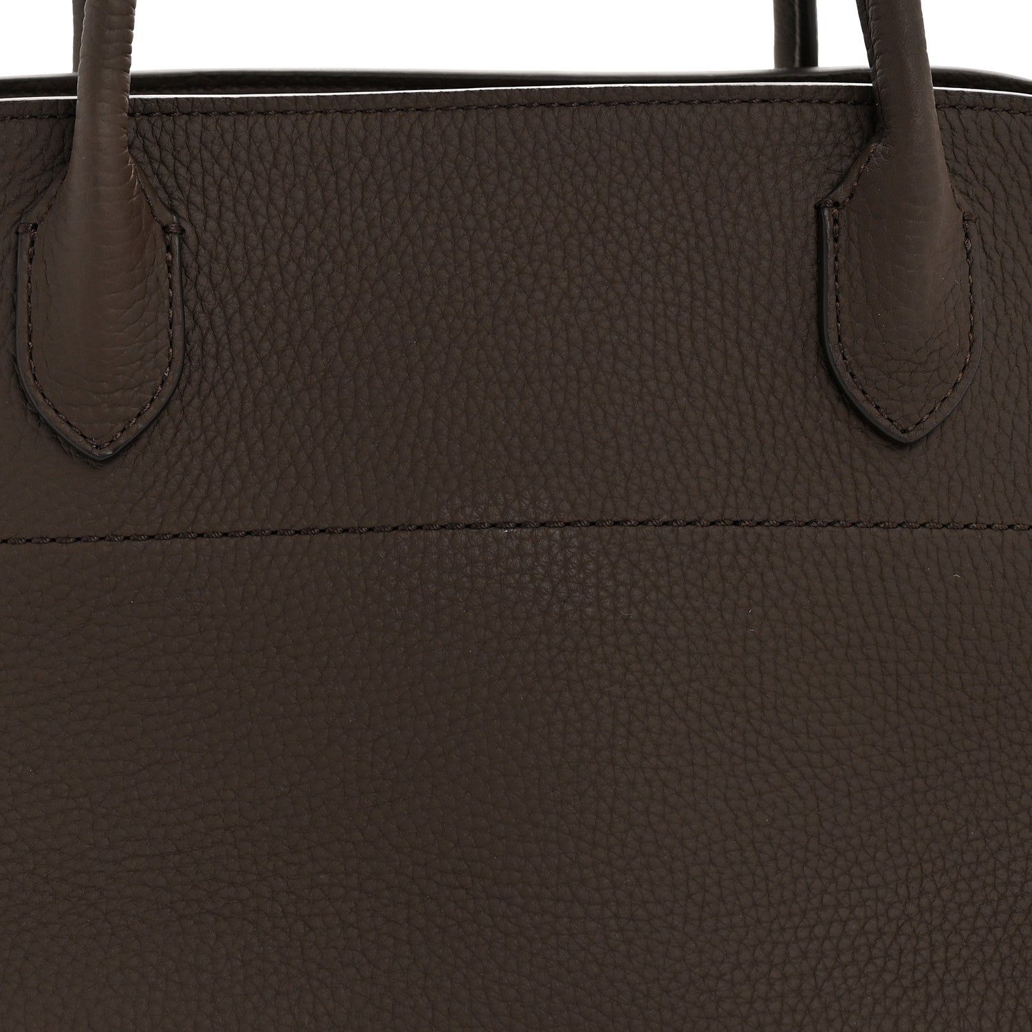The Row Grained Calfskin Margaux Shoulder 12 Deep Brown 7 of 9
