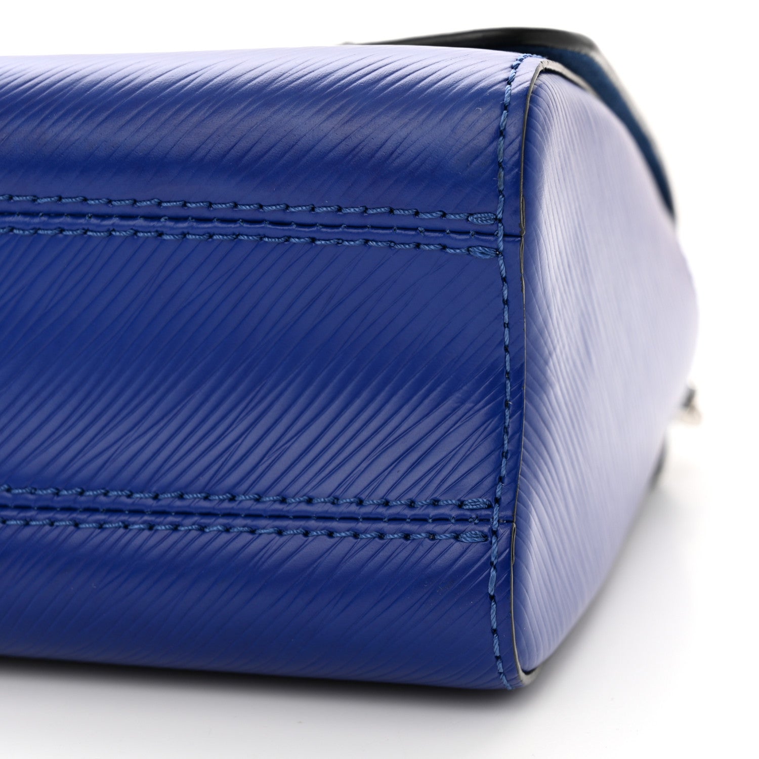 Louis Vuitton Epi Flamingo Twist Shoulder Bag MM Blue 9 of 12