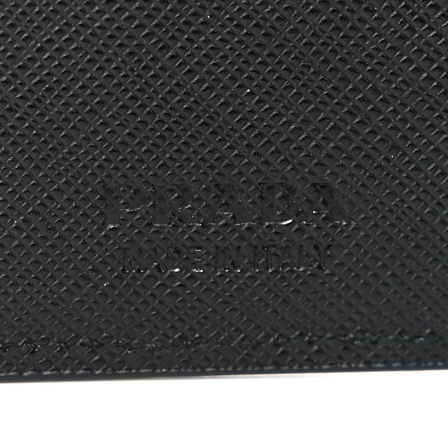 Saffiano Metal Bi-Fold Wallet Black