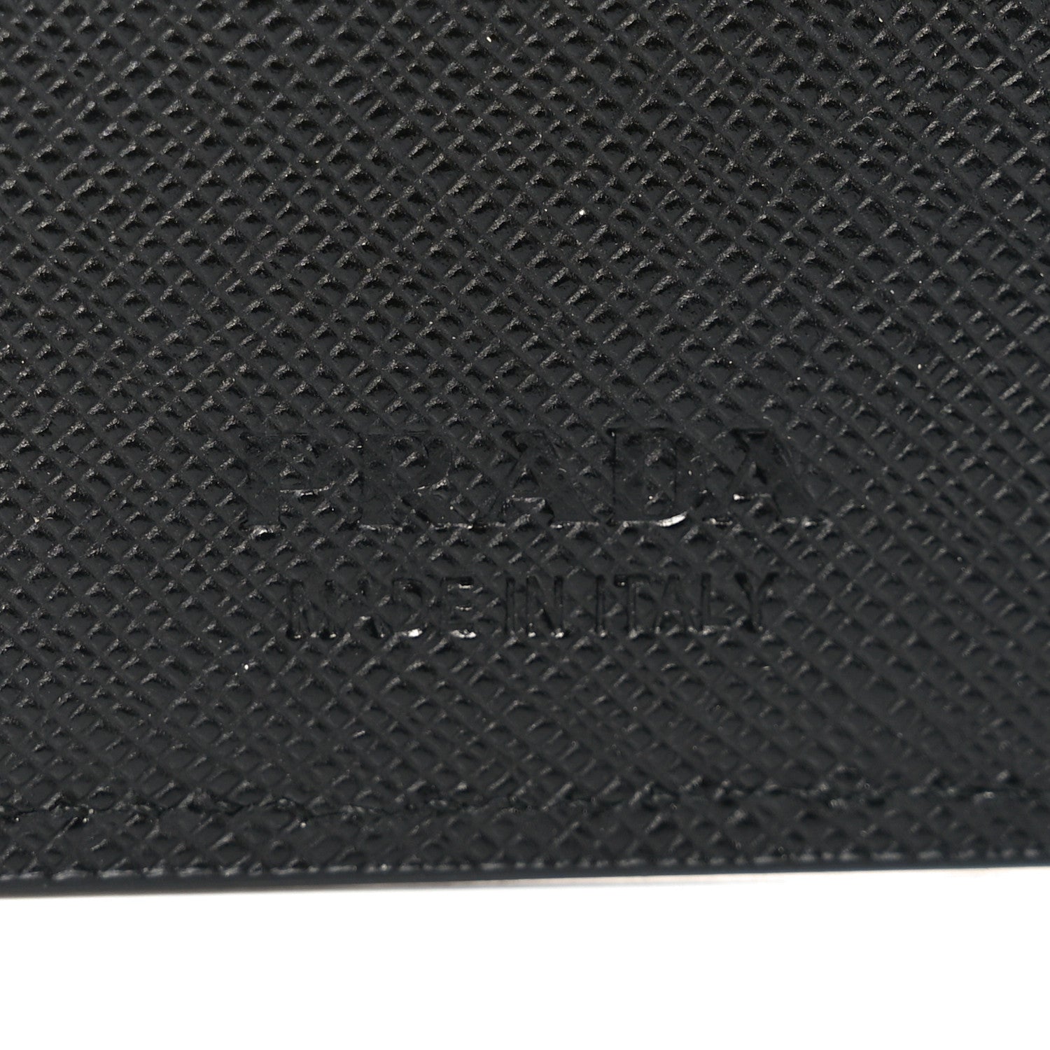 Prada Saffiano Metal Bi-Fold Wallet Black 5 of 6