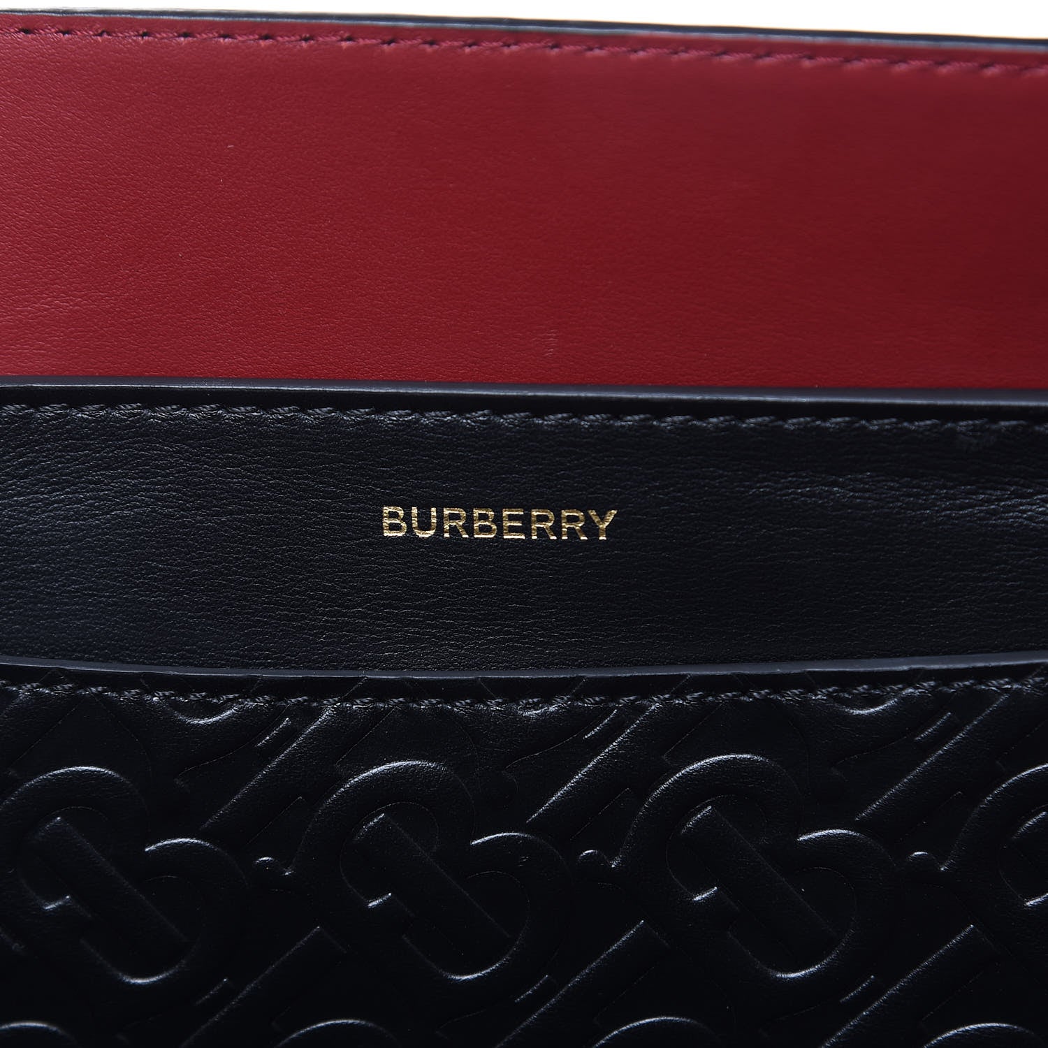 Burberry Calfskin Embossed Monogram Small Belt Bag Black 7 of 11