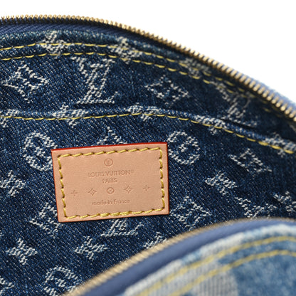 Louis Vuitton Denim Giant Monogram Pochette Cosmetique PM Denim Blue 6 of 6