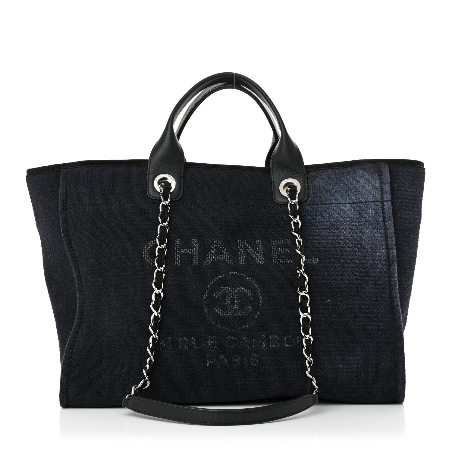Chanel Mixed Fibers Medium Deauville Tote Black 1 of 13