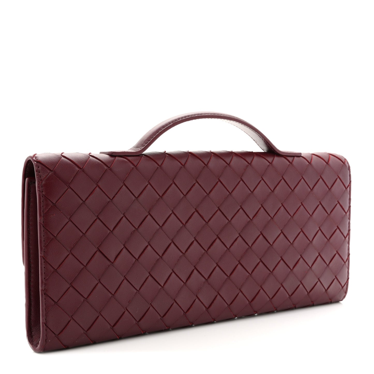 Nappa Intrecciato Long Andiamo Top Handle Clutch Barolo