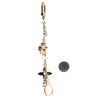 Louis Vuitton Stripes Flowers Bag Charm Key Holder 2 of 4