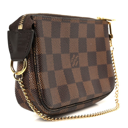 Louis Vuitton Damier Ebene Mini Pochette Accessories 2 of 9