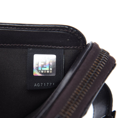 Fendi Zucchino Vitello Compact Wallet Testa di Moro Beige 7 of 9