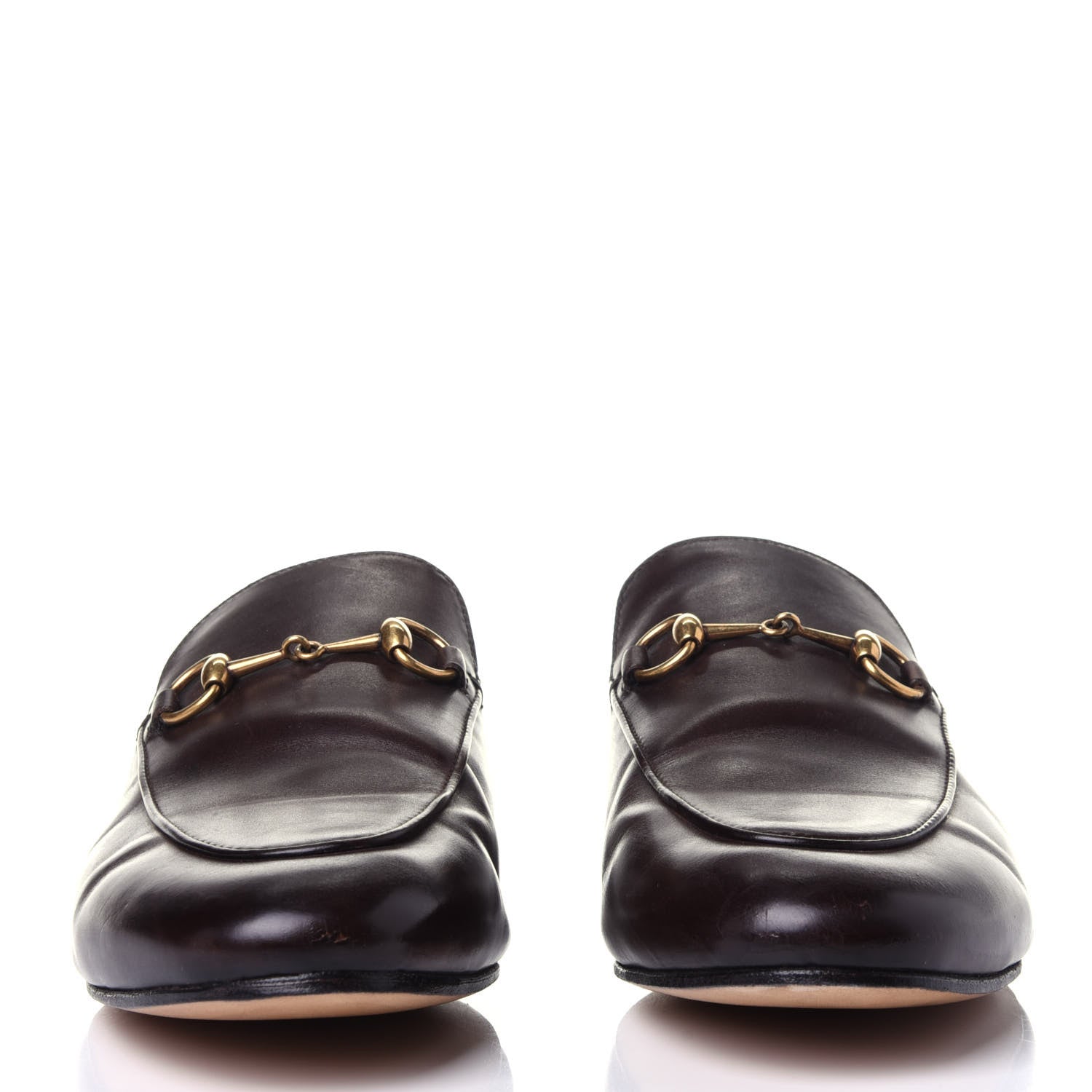 Gucci Calfskin Womens Princetown Slippers 39 Fondente Brown 2 of 13