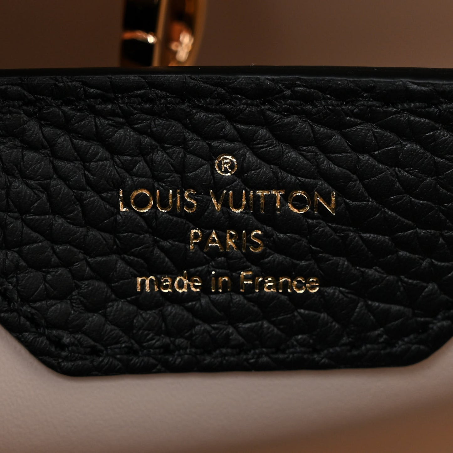 Taurillon Enamel Flower Padlock Chain Capucines BB Black