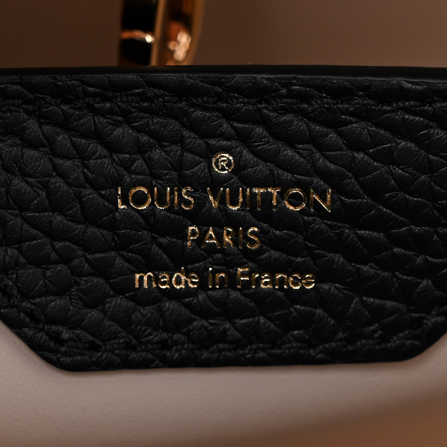 Louis Vuitton Taurillon Enamel Flower Padlock Chain Capucines BB Black 6 of 9