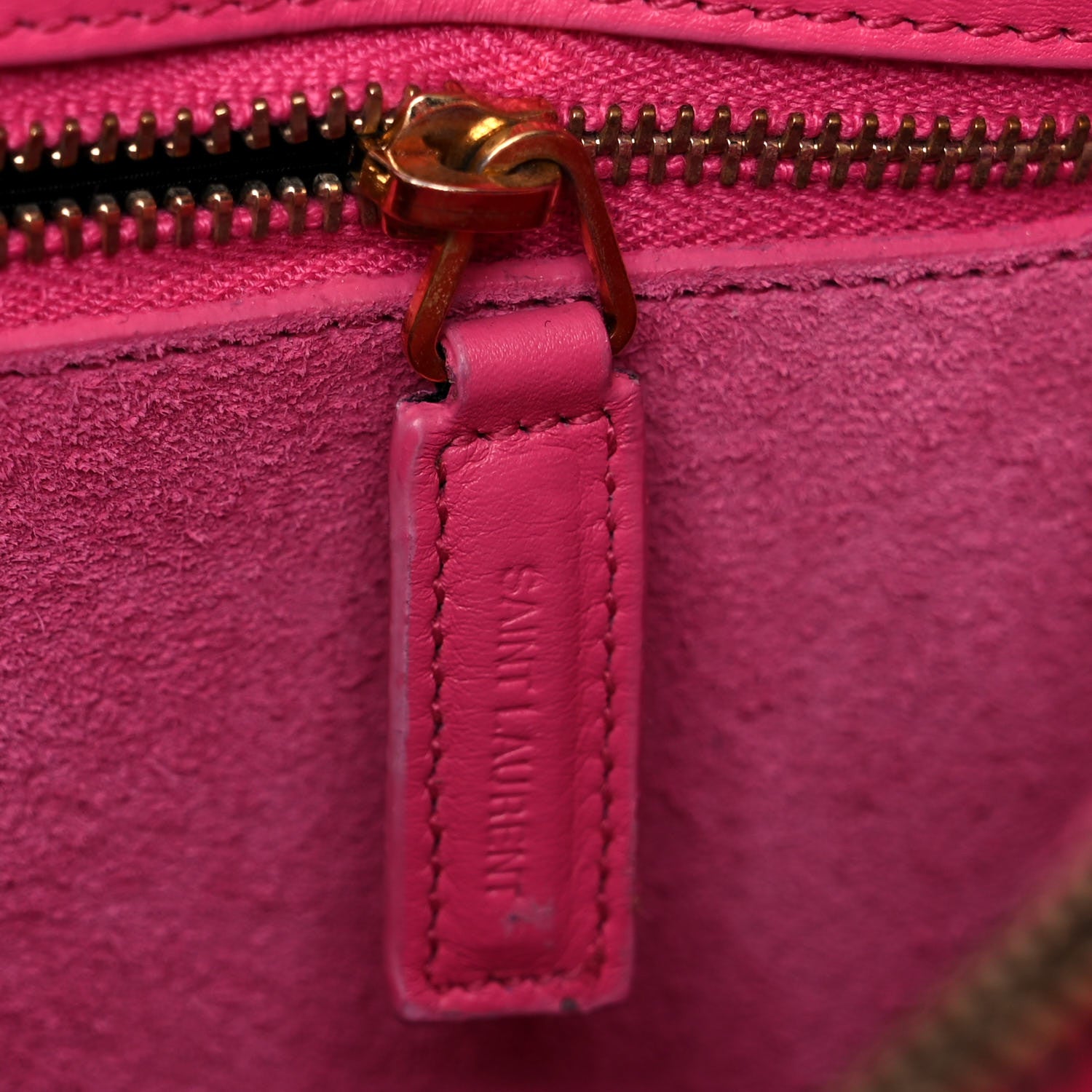 Saint Laurent Calfskin Small Sac De Jour Lipstick Fuchsia 14 of 22