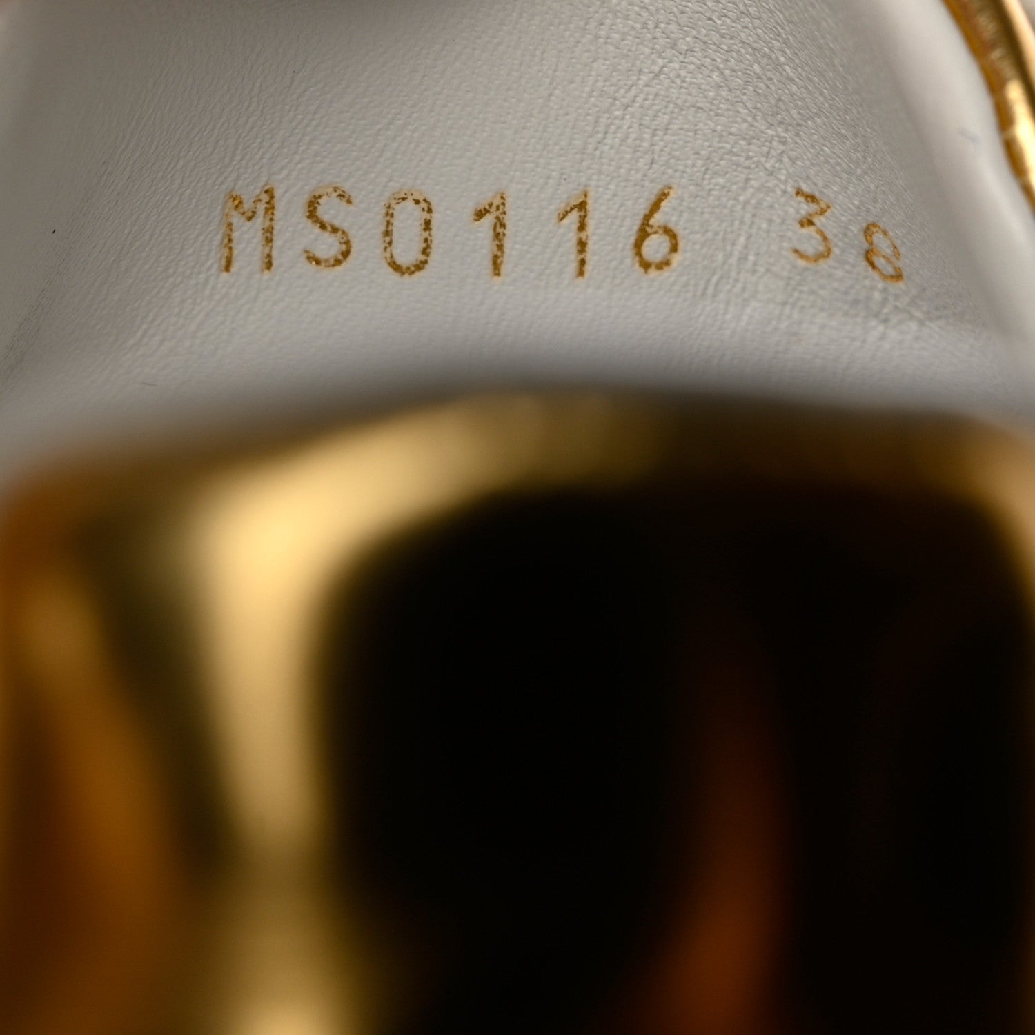 Louis Vuitton Metallic Calfskin Frontrow Sneakers 38 Gold 6 of 10