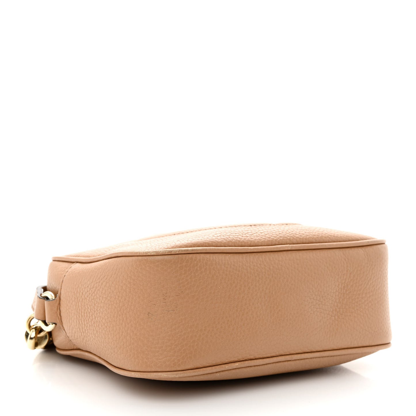 Pebbled Calfskin Small Soho Disco Bag Camelia