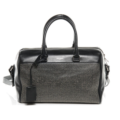 Saint Laurent Leather Studded Duffle 6 Black 1 of 8