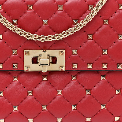 Valentino Garavani Nappa Medium Rockstud Spike Shoulder Bag Rosso Valentino 7 of 12