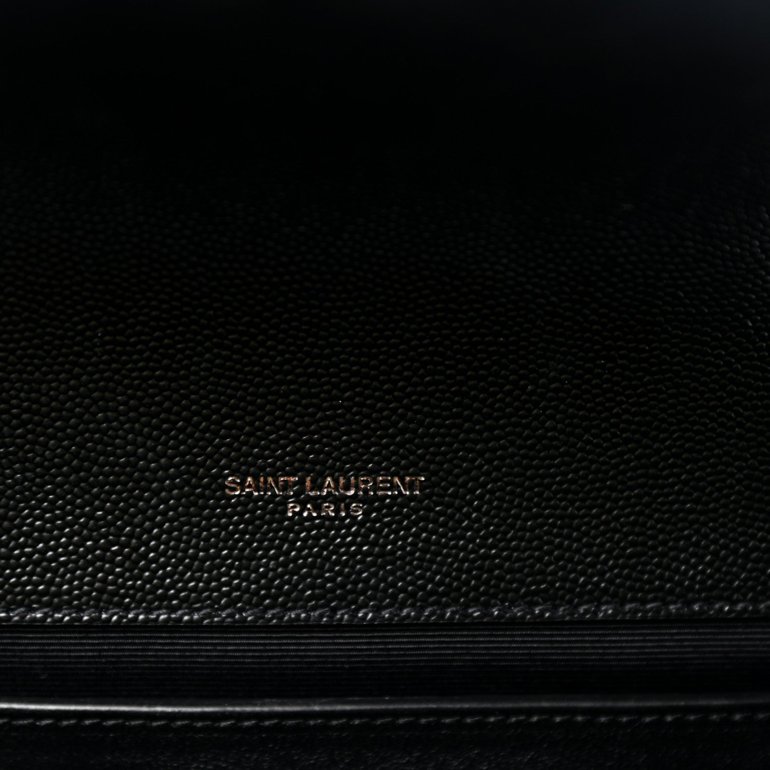 Saint Laurent Grain De Poudre Textured Mixed Matelasse Triquilt Medium Monogram Satchel Black 7 of 9