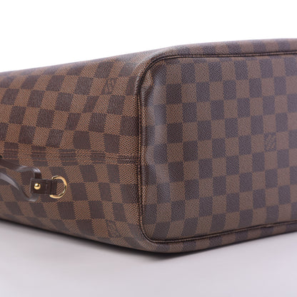 Louis Vuitton Damier Ebene Neo Neverfull MM Rose Ballerine 10 of 11