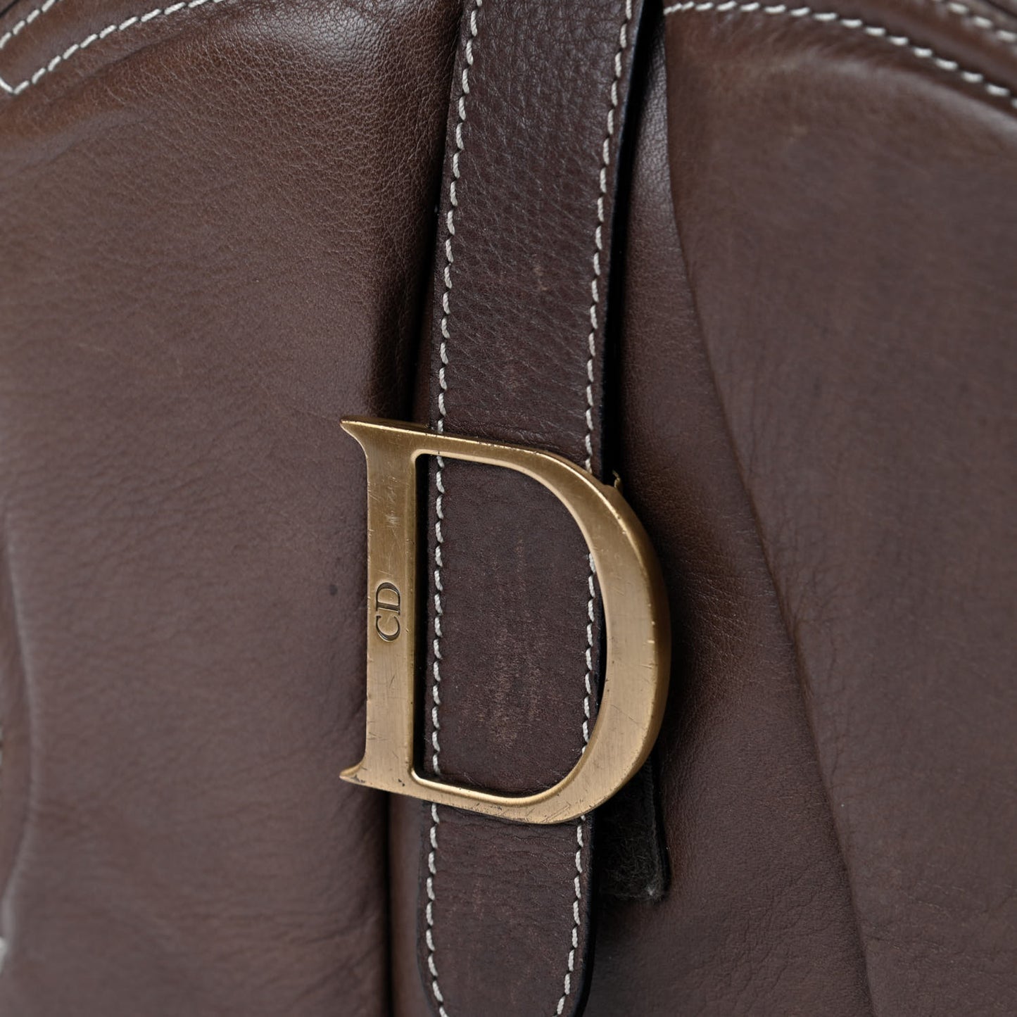 Calfskin Saddle Bowler Brown