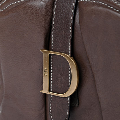 Christian Dior Calfskin Saddle Bowler Brown 14 of 14