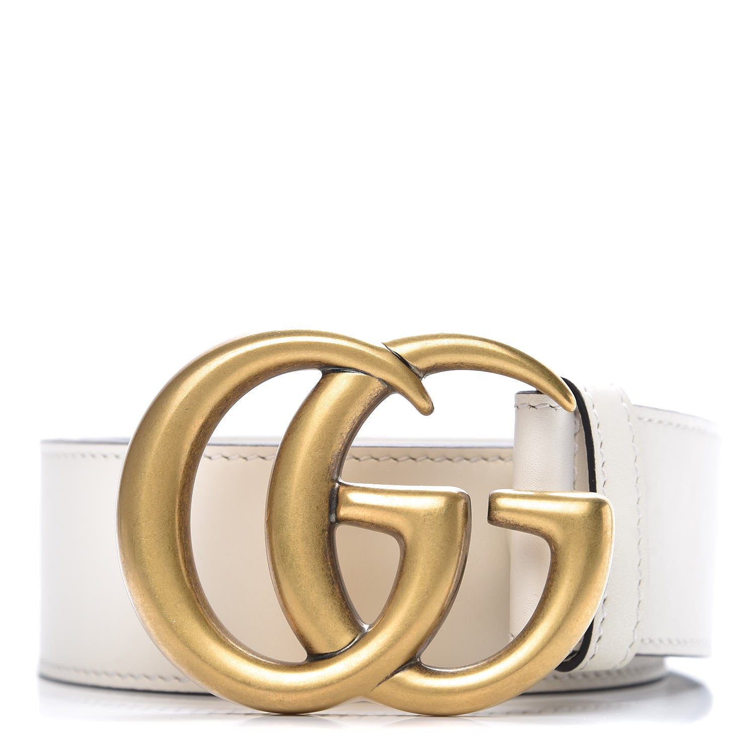 Gucci Calfskin Double G 40mm Belt 90 36 Mystic White 1 of 6