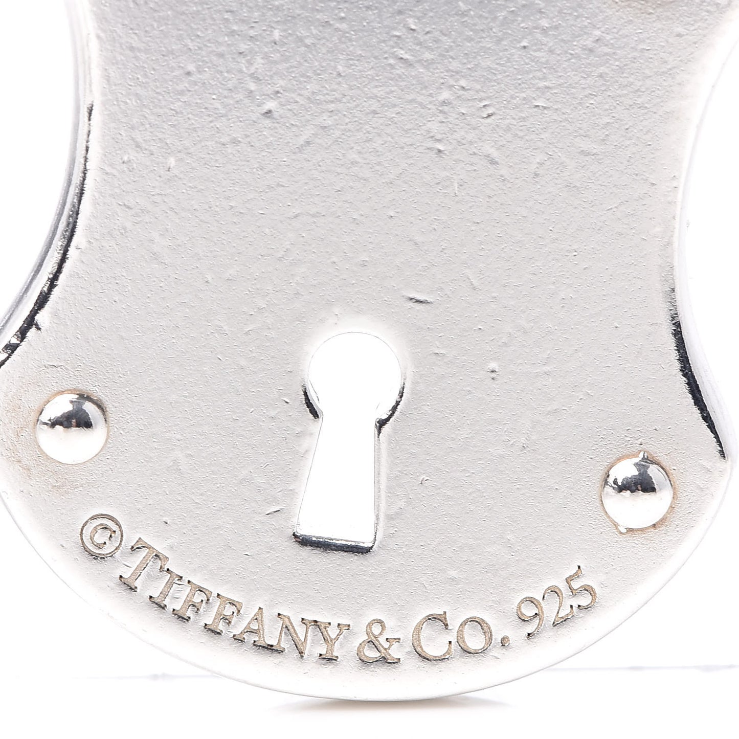 Sterling Silver Diamond Lock Pendant