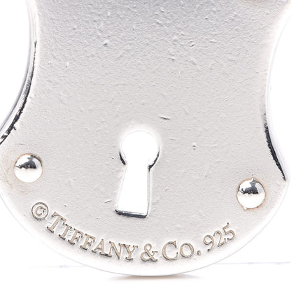 Tiffany Sterling Silver Diamond Lock Pendant 3 of 4