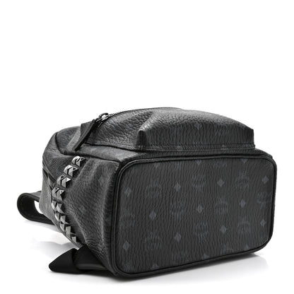 MCM Visetos Medium Side Studs Stark Backpack Black 4 of 9