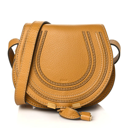 Chloe Calfskin Mini Marcie Round Crossbody Bag Curry Yellow 1 of 10
