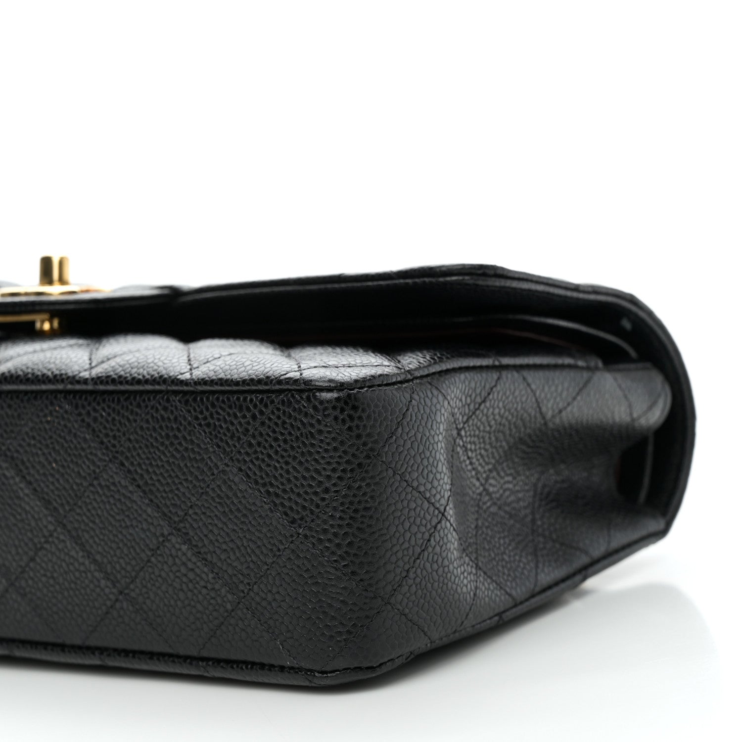 Chanel Caviar Quilted Medium Double Flap Black 10 of 11