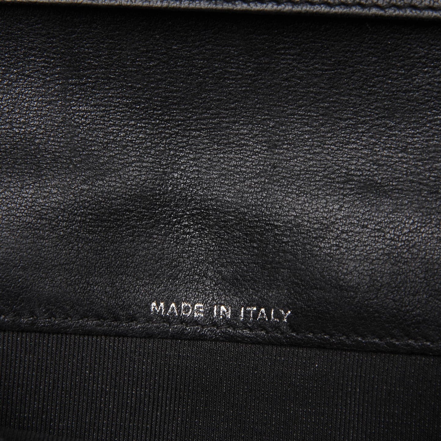 Calfskin Chevron CC All Day Long Yen Wallet Black