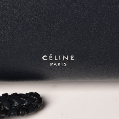 Celine Smooth Calfskin Micro Bi-Color Braided Belt Bag Dark Sea 6 of 9