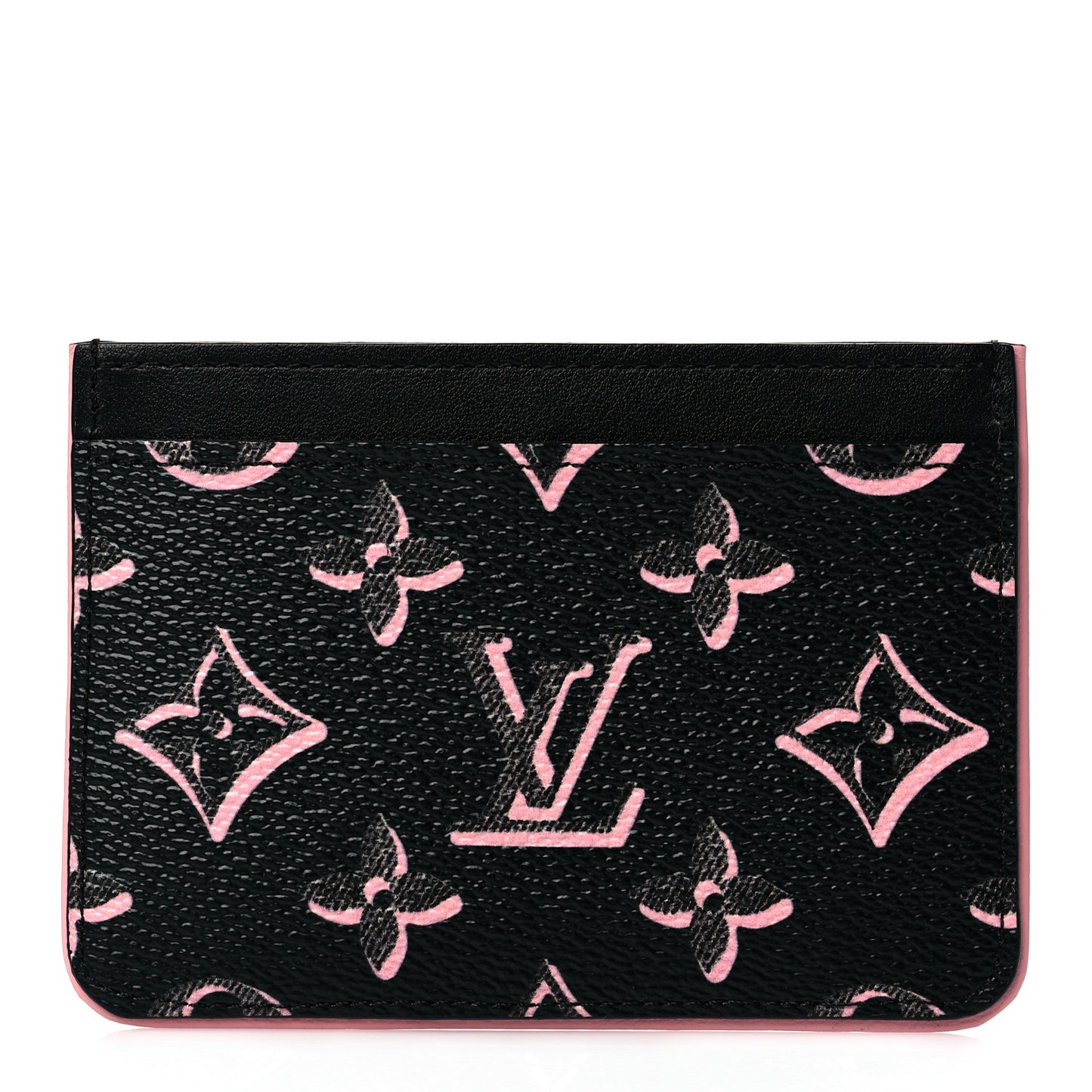 Monogram Fall for You LV Side-Up Card Holder Black
