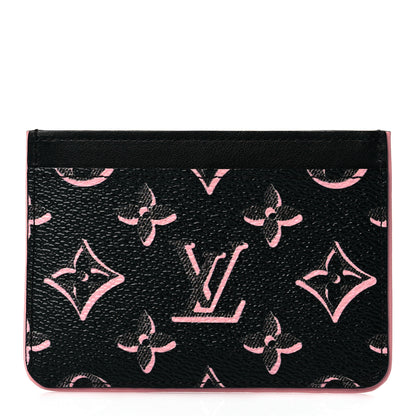 Louis Vuitton Monogram Fall for You LV Side-Up Card Holder Black 1 of 8