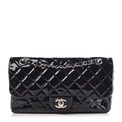 Chanel Patent Net Large La Madrague Tote Black 7 of 16
