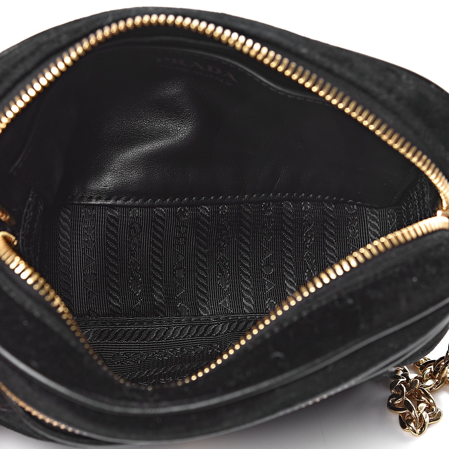 Prada Velluto Belt Bag Black 5 of 9