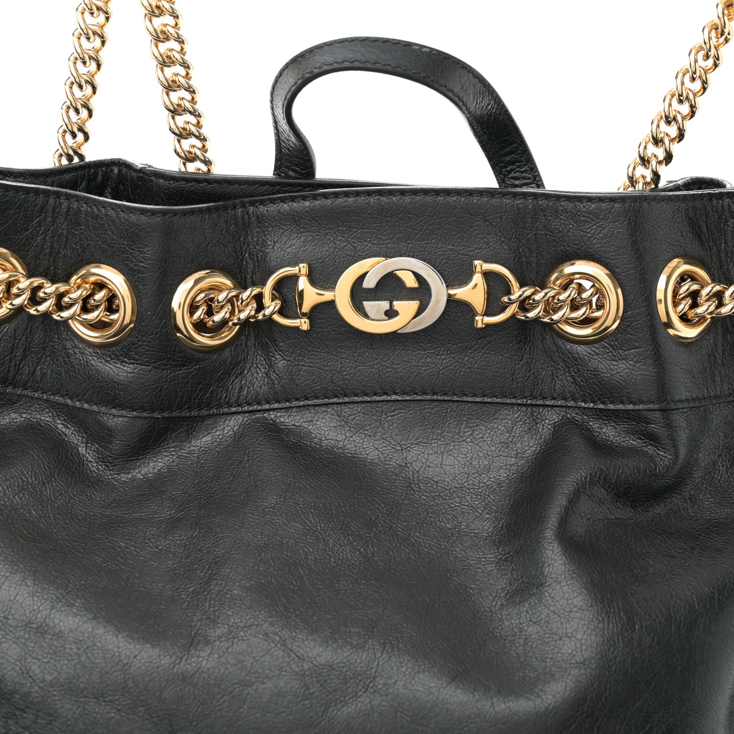Gucci Calfskin Zumi Backpack Black 8 of 11