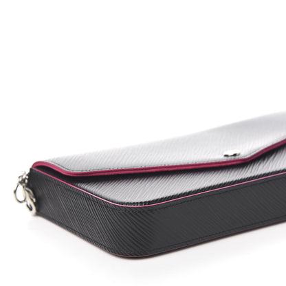 Louis Vuitton Epi Pochette Felicie Black Hot Pink 8 of 10